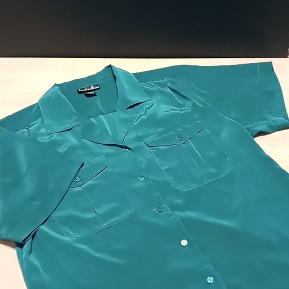 Vintage, Short Sleeve Blouse by David Matthew - Picture 1 of 7